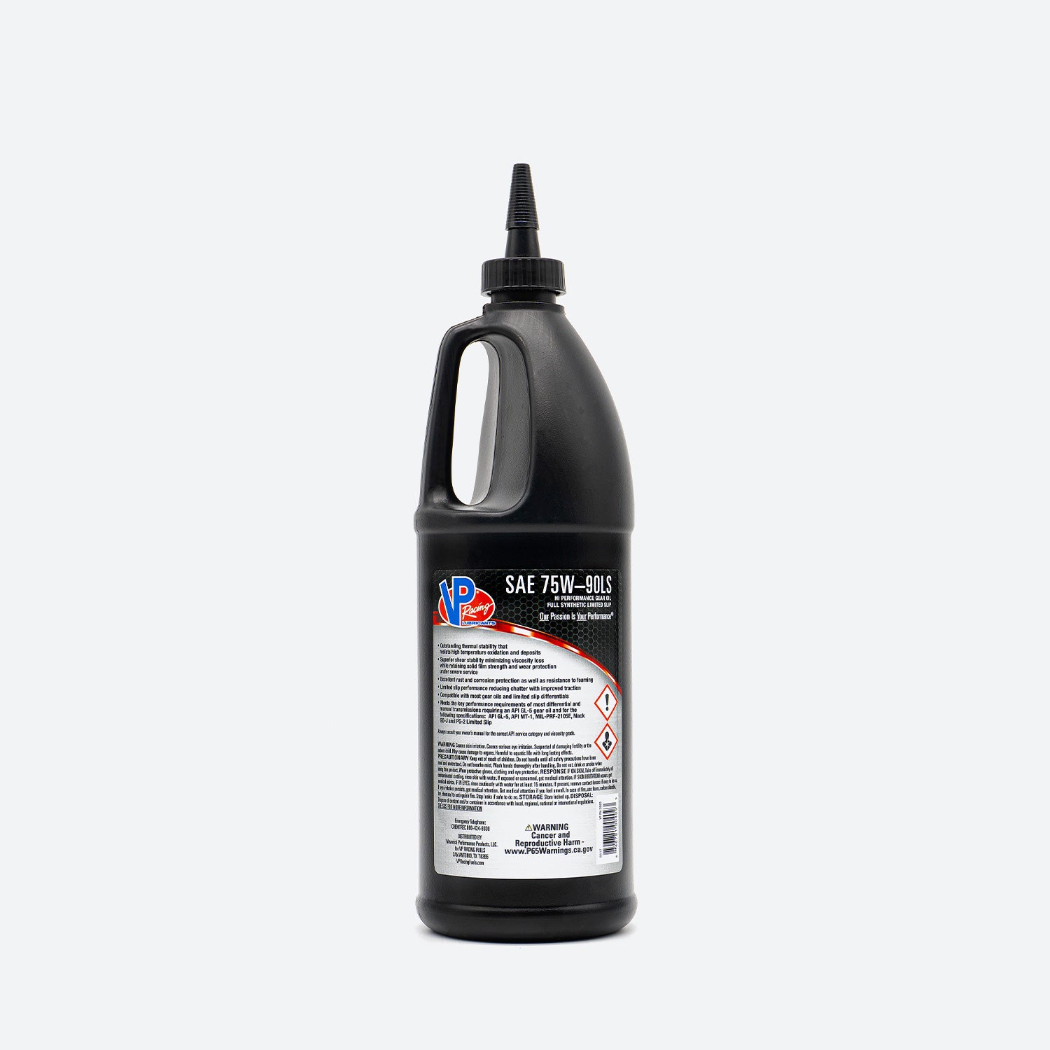 VP Racing Fuels 75W90 HI-Performance Gear Oil Full Synthetic GL-5