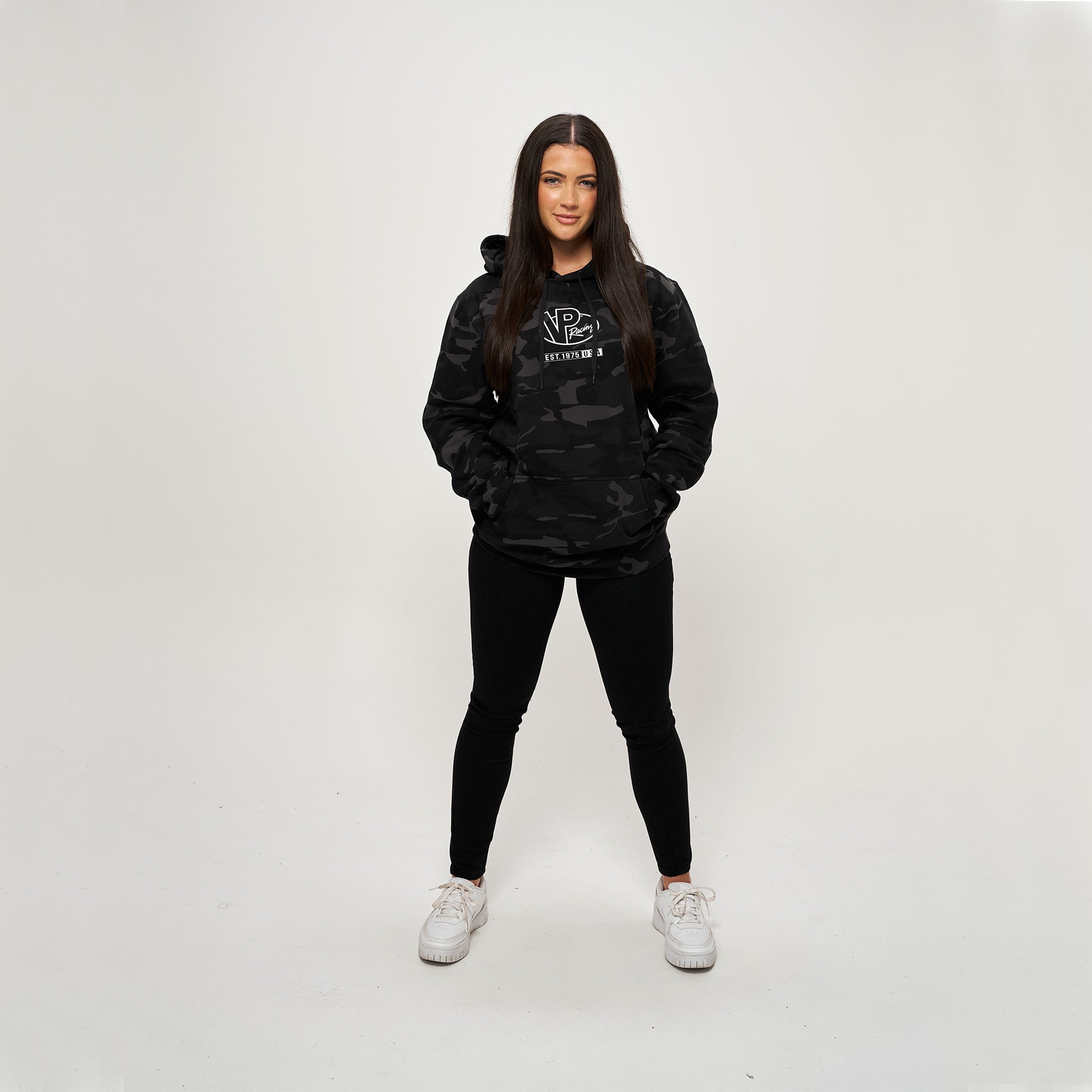 VP Racing - Camo Black & White Logo Hoodie – VP Racing Fuels Australia