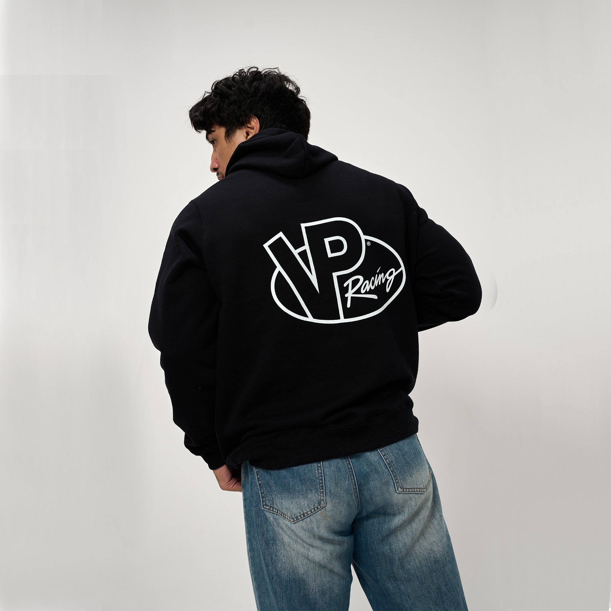 Vp Racing Merch VP Racing - Est. 1975 Black & White Logo Hoodie – VP Racing Fuels Australia