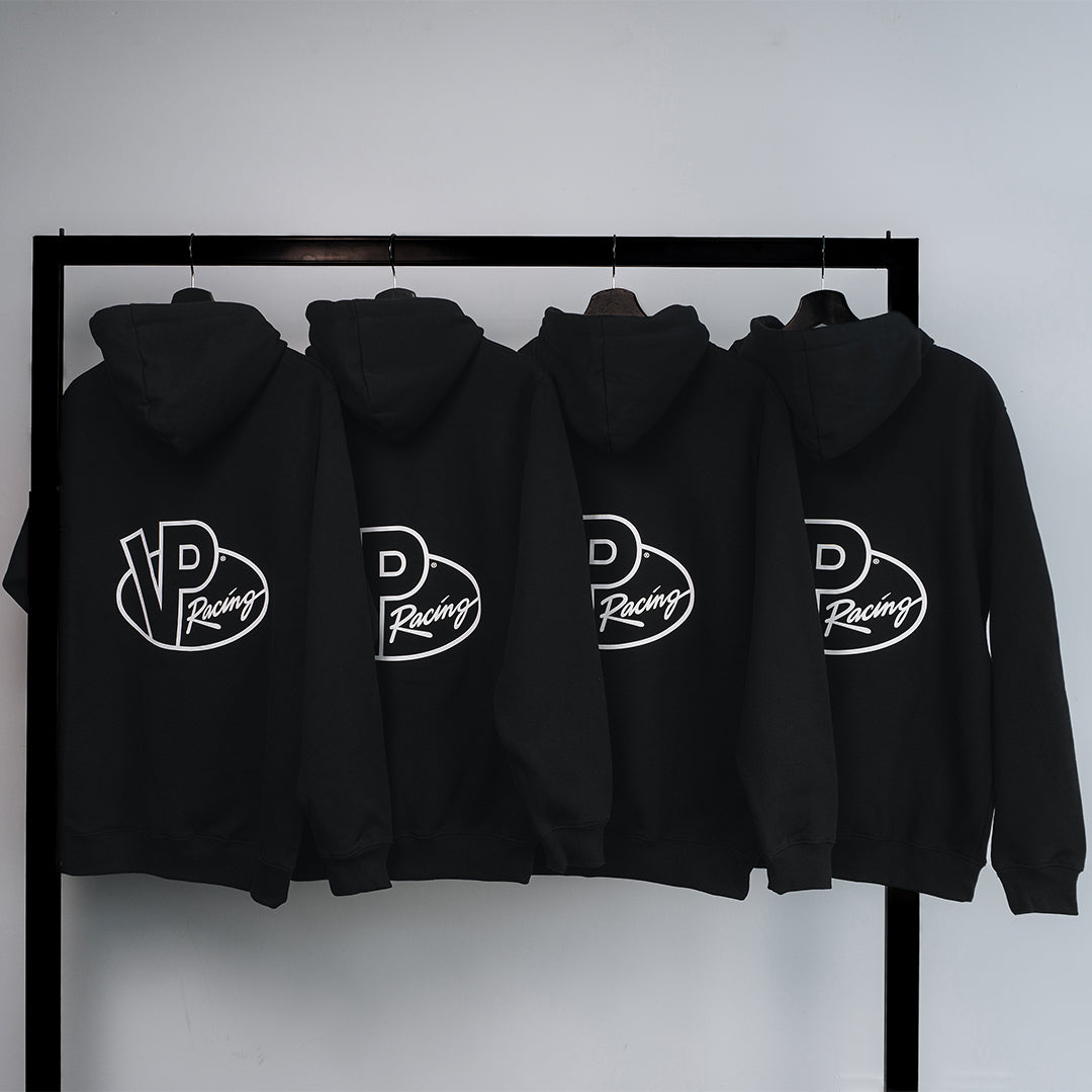 VP Racing - Est. 1975 Black & White Logo Hoodie – VP Racing Fuels Australia